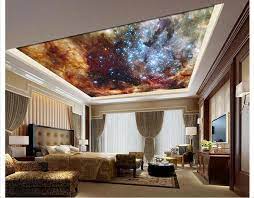 Customized 3d Photo Wallpaper 3d Ceiling Wallpaper Murals European Universe Planet Condole Top Wall Paper Vinyl Wallpaper Wallpaper Ceiling Living Room Bedroom
