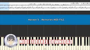 Midi files can contain the inner workings of a complete song. Pumpyoursound Com Maroon 5 Memories Midi File Free Download