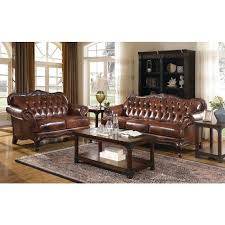 Complete living room furniture sets. Victoria Leather Living Room Set Coaster Furniture Furniturepick