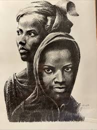 AFRICAN AMERICAN ART ORIGINAL SIGNED FRAMED