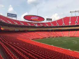 This team banner features a stadium illustration and is decorated with embroidered and applique logos. Kansas City Chiefs To Hold Hiring Event Friday Saturday