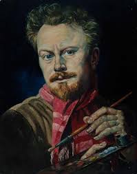 A self-portrait of Leonard Mitchell, about 1965