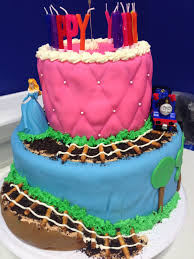Combined Joint Birthday Cake For Brother And Sister Boy Girl Combined Birthday Cake Www Facebook Com Acupcakelife1 Joint Birthday Parties Combined Birthday Parties Kids Birthday
