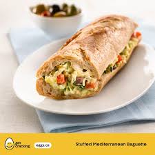 Stuffed Mediterranean Baguette Recipe Recipe Recipes Baguette Recipe Sandwich Wraps Recipes