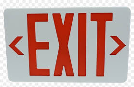 Download the free graphic resources in the form of png, eps, ai or psd. Led Exit Sign Exit Sign Transparent Clipart 2067011 Pikpng