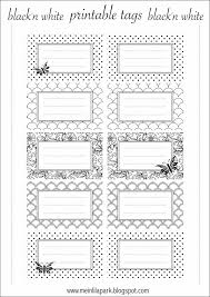 Black And White Label Template Free 4 Free Printable Tags Blackandwhite For Name Plates Address Labels Envelope Seals Book Plates Paper Craft Free Printables Pi Kertas Gambar Nama