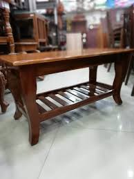 Crafted from teak wood that features a clean line design with a slatted top. Natural Teakwood Finishing Teak Wood Coffee Table Id 20808115230