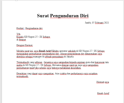 Contoh surat pengunduran diri dari sekolah. Ruaxzvs4y8ni8m