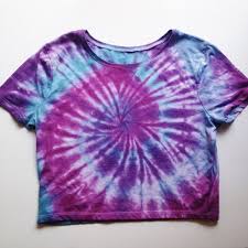 Black And Purple Tie Dye Tie Dye Rave Crop Top Shirt Pink Purple Tye Dye Cropped Top Tumblr Size S M Tie Dye Crop Tops Crop Top Shirts