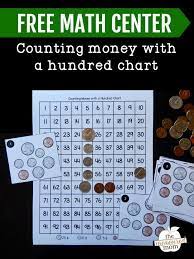 Counting Money With A Hundred Chart Counting Money Activities Money Math Money Activities
