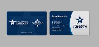 Philadelphia american life insurance co. Business Card Design For A Company By Indian Ashok Design 22621931