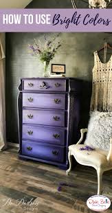 How To Paint With Purple Muebles Reciclados Muebles Chic Viejos Restauracion De Muebles