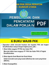 Art carton 310 gram cetak full color. Buku Kegiatan Pokja 1 Pkk Desa Pokja Pkk