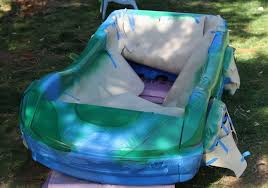 Tips For How To Paint Little Tikes Car Bed Going To Turn Zacks Car Into The Batmobile Car Bed Toddler Car Bed Bed Parts