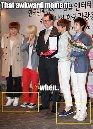 Either The Four Of Them Are Really Short Or That One Guy Is Just Tall Super Junior Funny Super Junior Kpop Guys