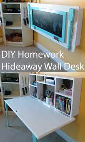 I hope it will inspire other people to. Diy Homework Hideaway Wall Desk Kids Rooms Diy Room Diy Kids Room Organization