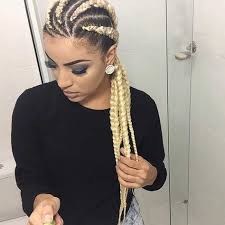 Blonde Cornrows Perfect Summer Hairstyle Blackhairstyles Braided Hairstyles Braids For Short Hair Stylish Hair
