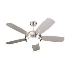 Mercury Row 44 Beltran 5 Blade Ceiling Fan Finish Brushed Steel Ceiling Fan With Light Ceiling Fan Ceiling Fan Light Kit