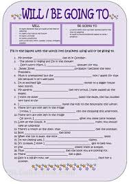 Esl Worksheet For Will Vs Be Going To We Offer Free Classes On The Eastern Shore Of Md To Help You Ear Learn English English Verbs English Language Teaching