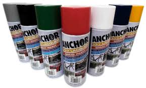 Anchor Lacquer Aerosol Paint Gloss Black 300g