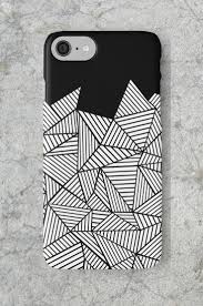 Geometric Black And White Iphone Case 29 Geometric Triangles Iphonecase Blackandwhite Techaccess Black Phone Case Diy Phone Case Design White Iphone Case