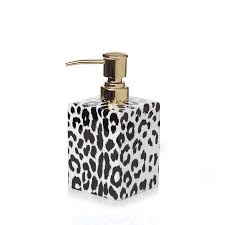 Black And White Check Soap Dispenser Panthera Ceramic Square Pump Soap Dispenser White Black Soap Dispenser Ceramics Soap