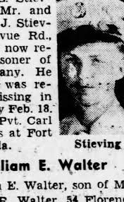 Max Stieving prisoner of war