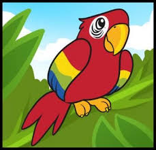 Bird Drawing For Kids Parrot Animals How To Draw A Parrot For Kids Bees For Kids Drawings Classroom Art Projects