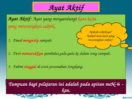Download lagu kata kerja pasif (5.59mb) dan streaming kumpulan lagu kata kerja pasif (5.59mb) mp3 terbaru di metrolagu dan nikmati, video klip kata untuk melihat detail lagu kata kerja pasif klik salah satu judul yang cocok, kemudian untuk link download kata kerja pasif ada di halaman. Ayat Aktif Ayat Pasif V2 Ppt Powerpoint