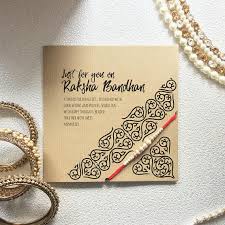 Raksha Bandhan Card With Rakhi Rakhi Greeting Card For My Etsy Rakhi Cards Rakhi Greetings Handmade Rakhi