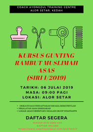 Check spelling or type a new query. Kursus Gunting Rambut Muslimah Asas Siri 1 2019 Coach Ayongzul