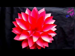 How To Make Lotus Flower Using Chart Papers Homemade Products Queens Home