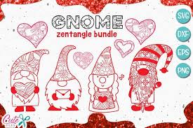 Did you know that the gnome design that is so popular. Gnome Mandala Zentangle Valentines Day Svg For Crafters Valentines Svg Mandala Gnomes