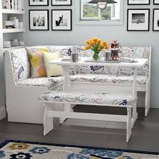 Olivia 3 Piece Solid Wood Breakfast Nook Dining Set Nook Dining Set Breakfast Nook Dining Set Solid Wood Dining Set