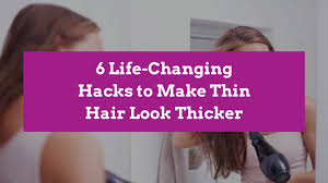 Anything blunt and sharp will make the hair appear thicker. 6 Life Changing Hacks To Make Thin Hair Look Thicker Video Dailymotion