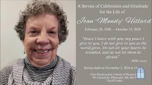 A Service of Celebration and Gratitude for the Life of Mandy Hilliard