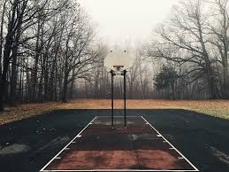 75 basketball court wallpapers images in full hd, 2k and 4k sizes. Hd Wallpaper Basketball Court Black White Hoop Near Trees Photo Net Wallpaper Flare