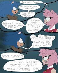 Sad +4 more # 18. Sonamy Remorse Page 13 Shadow And Amy Sonic And Amy Sonic Boom