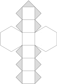 Zeichne das netz einer pyramide mit rechteckiger grundfläche (a = 2cm; Aufgabenfuchs Korper Bastelvorlage