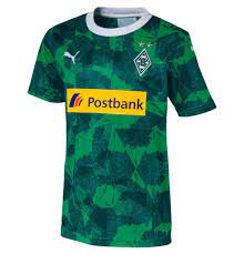 Vfl borussia mönchengladbach borussia monchengladbach fohlen trikots schriftzug leidenschaft logos. Puma Borussia Monchengladbach Trikot Ausweich 2019 20 Fur Kinder Grun 152 Galeria Karstadt Kaufhof