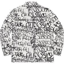 All clothing all bags all shoes shirts coats jackets suits & separates sneakers masks all accessories shop all men >. Details Supreme Supreme Comme Des Garcons Shirt Printed Canvas Chore Coat Supreme Community