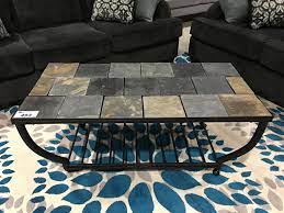 See more ideas about tiled coffee table, tile bathroom, bathroom flooring. Contemporary Stone Tile Top Metal Coffee Table