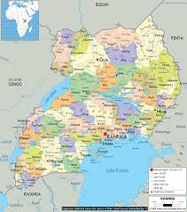 Uganda is located in eastern africa. Political Map Of Uganda And Ugandan Country Map Uganda Uganda Africa German East Africa