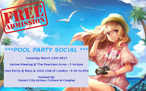 Anime pools, news updates, articles, etc. Club Pool Party Saturday March Forest City Anime Culture Cosplay Facebook