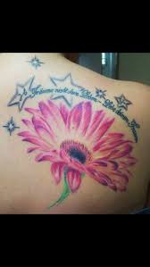 Pin By Mireille Malette On Tattoos Pink Flower Tattoos Tattoos For Women Flowers Daisy Tattoo Meaning
