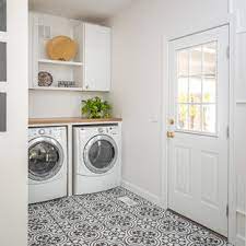 Like the idea of a little pet door (bottom left) for a litter box. 75 Beautiful Farmhouse Laundry Room Pictures Ideas July 2021 Houzz