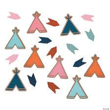 Choose from a variety of baby shower themes with matching paper plates, cups, napkins, spoons, party knives and forks in pink or blue for your shower. Tribal Baby Shower Confetti Oriental Trading