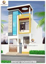 Modern floor plan villa joy studio design best home via. Modern Front Elevation Designs For Small Houses Orange Color