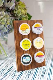 Next, soak the jar in warm water to help remove the outside labeling, and. Diy K Cup Holder How To Stain Wood With Fire Ugly Duckling House