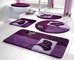 Badematte Badvorleger 90x160 Cm Badteppich Duschvorleger Lila Amazon De Baumarkt Badematte Duschvorleger Lila